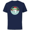 thumbnail image 1 of Star Wars The Mandalorian Grogu Loaded with Presents Holiday - Short Sleeve Cotton T-Shirt for Adults - Customized-Navy, 1 of 5