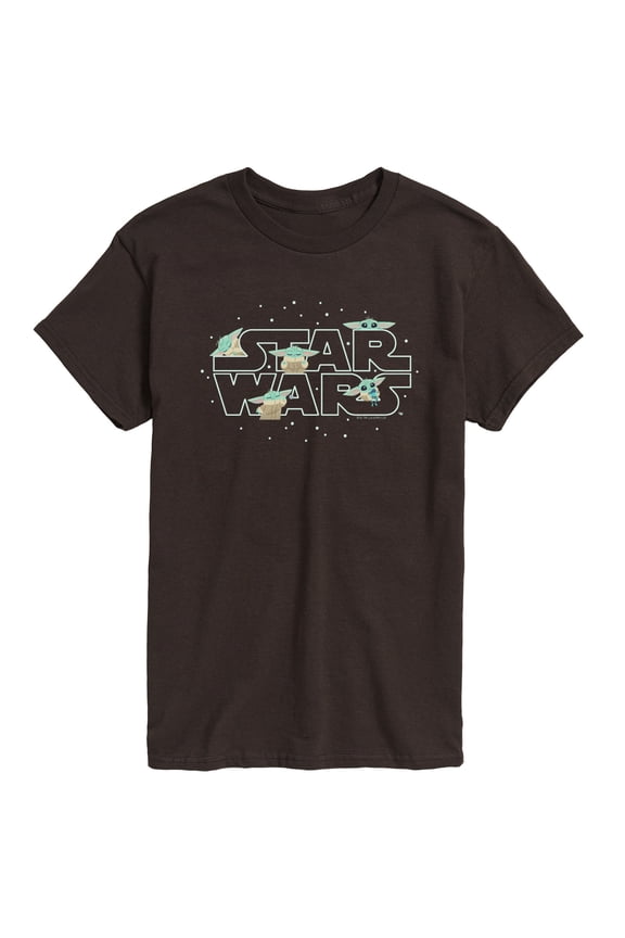 - The Mandalorian Grogu Logo - Men's Short Sleeve Graphic T-Shirt