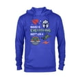 thumbnail image 1 of Star Wars The Mandalorian Grogu Love Makes Everything Better - Pullover Hoodie for Adults - Customized-Royal Heather, 1 of 5