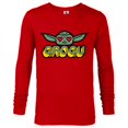 thumbnail image 1 of Star Wars The Mandalorian Grogu Love Retro - Long Sleeve T-Shirt for Men - Customized-New Red, 1 of 5
