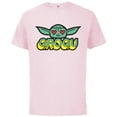 thumbnail image 1 of Star Wars The Mandalorian Grogu Love Retro - Short Sleeve Cotton T-Shirt for Adults - Customized-Soft Pink, 1 of 5