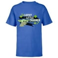 thumbnail image 1 of Star Wars The Mandalorian Grogu Lucky Little Charmer - Short Sleeve T-Shirt for Kids - Customized-Royal, 1 of 5