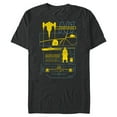 thumbnail image 1 of Star Wars The Mandalorian & Grogu N-1 Starfighter Schematic - Short Sleeve Blended T-Shirt for Adults - Customized-Dark Heather, 1 of 5