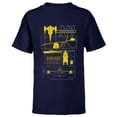 thumbnail image 1 of Star Wars The Mandalorian & Grogu N-1 Starfighter Schematic - Short Sleeve T-Shirt for Kids - Customized-Navy, 1 of 5