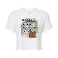 thumbnail image 1 of Star Wars - The Mandalorian Grogu Panels  - Juniors Cropped Short Sleeve Graphic T-Shirt, 1 of 5