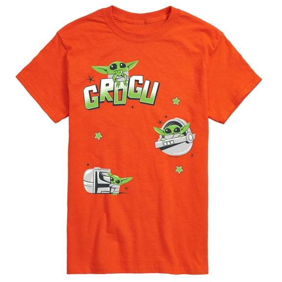 Star Wars - The Mandalorian Grogu Patches - Men's Short Sleeve Graphic T-Shirt