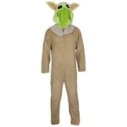 Star Wars The Mandalorian Grogu Plush Union Suit Men's Fancy-Dress Costume for , XL