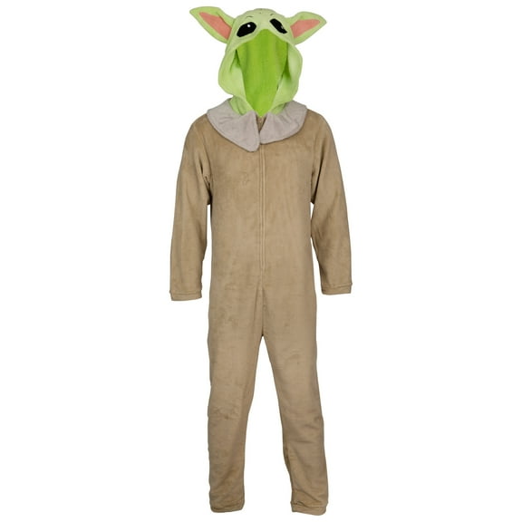 Star Wars The Mandalorian Grogu Plush Union Suit Men's Fancy-Dress Costume for , XL