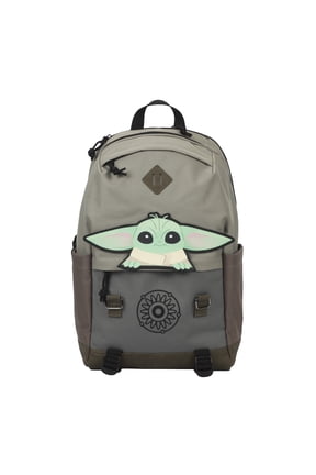 Star Wars The Mandalorian Grogu Pouch 17" Adult Hooded Backpack