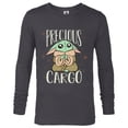 thumbnail image 1 of Star Wars The Mandalorian Grogu Precious Cargo Cute - Long Sleeve T-Shirt for Men - Customized-Charcoal Heather, 1 of 5
