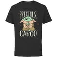 thumbnail image 1 of Star Wars The Mandalorian Grogu Precious Cargo Cute - Short Sleeve Cotton T-Shirt for Adults - Customized-Black, 1 of 5