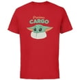 thumbnail image 1 of Star Wars The Mandalorian Grogu Precious Cargo - Short Sleeve Cotton T-Shirt for Adults - Customized-Red, 1 of 5