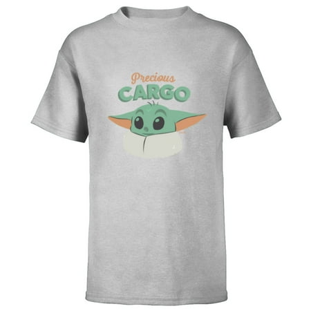 Star Wars The Mandalorian Grogu Precious Cargo - Short Sleeve T-Shirt for Kids - Customized-Athletic Heather