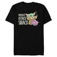 thumbnail image 1 of Star Wars The Mandalorian Grogu Protect Attack Snack Chowder - Short Sleeve Blended T-Shirt for Adults - Customized-Black, 1 of 5