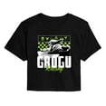 thumbnail image 1 of Star Wars - The Mandalorian Grogu Racing Jersey  - Juniors Cropped Short Sleeve Graphic T-Shirt, 1 of 4