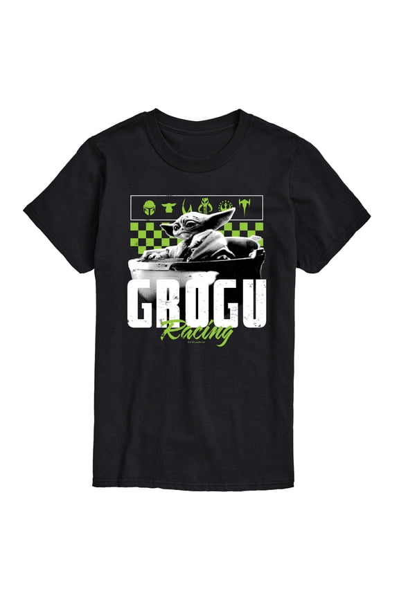 - The Mandalorian Grogu Racing Jersey - Men's Short Sleeve Graphic T-Shirt