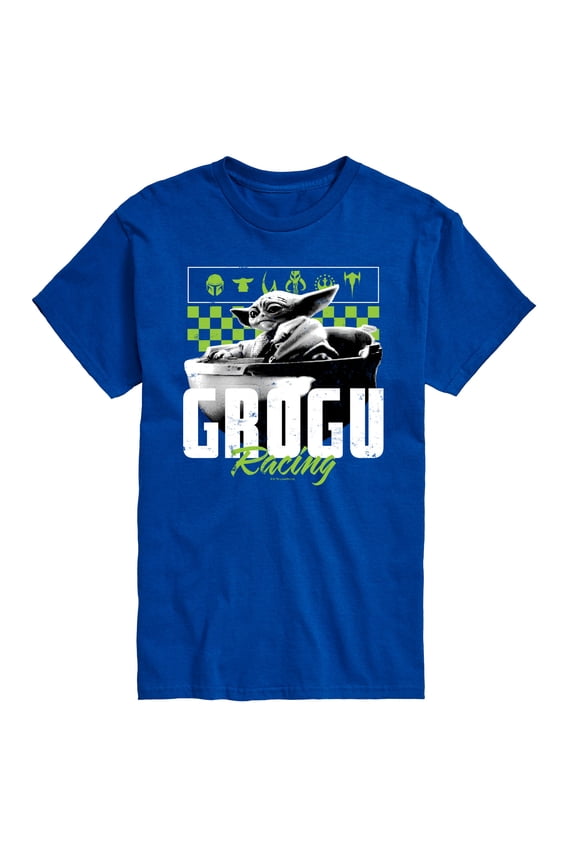 - The Mandalorian Grogu Racing Jersey - Men's Short Sleeve Graphic T-Shirt