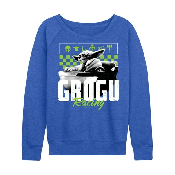 Star Wars - The Mandalorian Grogu Racing Jersey - Wo Men's French Terry Long Sleeve Pullover