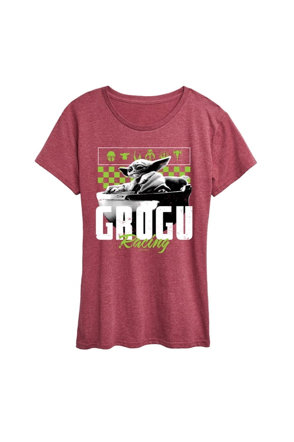 - The Mandalorian Grogu Racing Jersey  - Wo Men's Short Sleeve Graphic T-Shirt