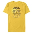 thumbnail image 1 of Star Wars The Mandalorian Grogu Small But Mighty - Short Sleeve Blended T-Shirt for Adults - Customized-Yellow, 1 of 5