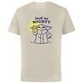 thumbnail image 1 of Star Wars The Mandalorian Grogu Small But Mighty - Short Sleeve Cotton T-Shirt for Adults - Customized-Natural, 1 of 5