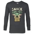 thumbnail image 1 of Star Wars The Mandalorian Grogu Snack Time Yet? - Long Sleeve T-Shirt for Men - Customized-Charcoal Heather, 1 of 5