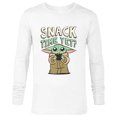 thumbnail image 1 of Star Wars The Mandalorian Grogu Snack Time Yet? - Long Sleeve T-Shirt for Men - Customized-White, 1 of 5