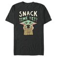 thumbnail image 1 of Star Wars The Mandalorian Grogu Snack Time Yet? - Short Sleeve Blended T-Shirt for Adults - Customized-Dark Heather, 1 of 5