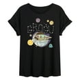thumbnail image 1 of Star Wars - The Mandalorian Grogu Space - Womens Oversized Graphic T-Shirt, 1 of 4