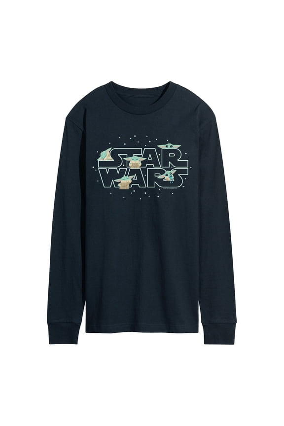 - The Mandalorian Grogu Star Wars  - Men's Long Sleeve Graphic T-Shirt