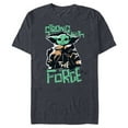 thumbnail image 1 of Star Wars The Mandalorian Grogu Strong with the Force - Short Sleeve Blended T-Shirt for Adults - Customized-Navy Heather, 1 of 5