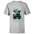 thumbnail image 1 of Star Wars The Mandalorian Grogu Strong with the Force - Short Sleeve T-Shirt for Kids - Customized-Athletic Heather, 1 of 5