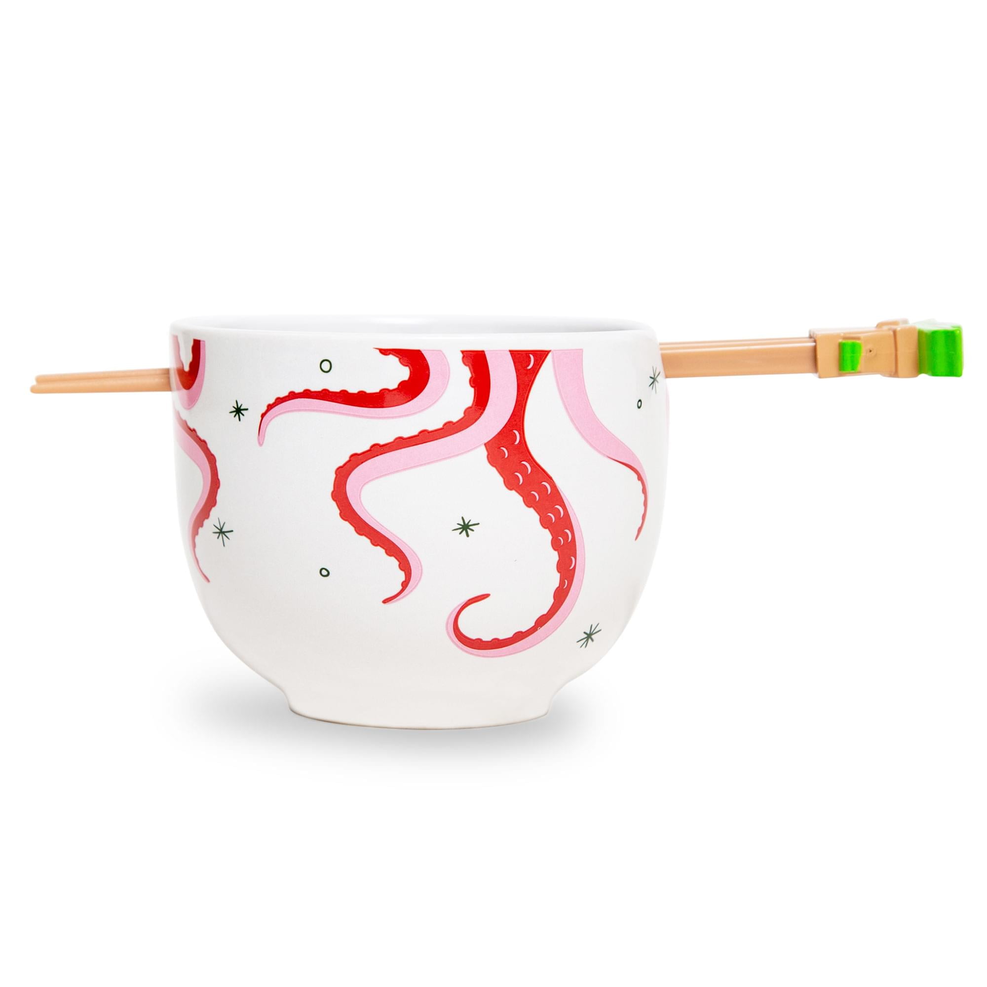 Grogu Matte White Ceramic Ramen Bowl and Chopstick Set