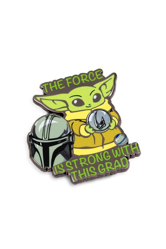 : The Mandalorian Grogu "The Force Is Strong With This Grad" Enamel Pin