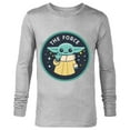 thumbnail image 1 of Star Wars The Mandalorian Grogu The Force - Long Sleeve T-Shirt for Men – Customized-Athletic Heather, 1 of 5