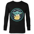 thumbnail image 1 of Star Wars The Mandalorian Grogu The Force - Long Sleeve T-Shirt for Men – Customized-Black, 1 of 5