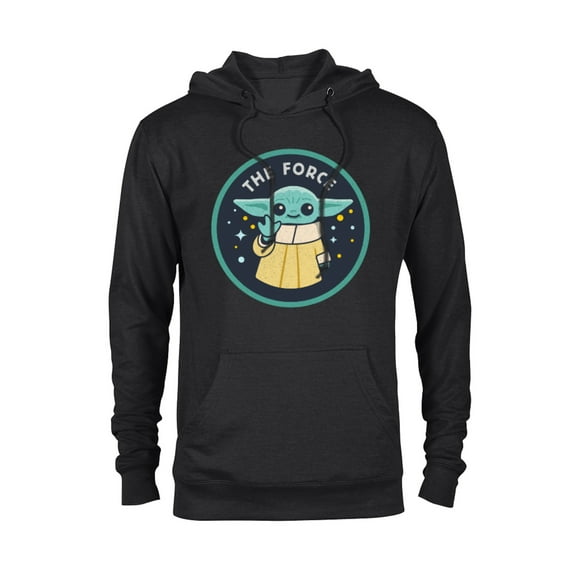 Star Wars The Mandalorian Grogu The Force - Pullover Hoodie for Adults – Customized-Black