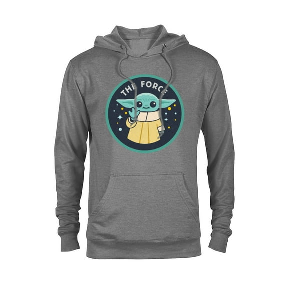 Star Wars The Mandalorian Grogu The Force - Pullover Hoodie for Adults – Customized-Graphite Heather