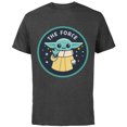 thumbnail image 1 of Star Wars The Mandalorian Grogu The Force - Short Sleeve Cotton T-Shirt for Adults - Customized-Charcoal, 1 of 5