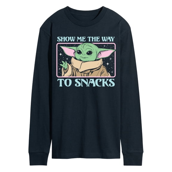 Star Wars - The Mandalorian Grogu The Way To Snacks - Men's Long Sleeve Graphic T-Shirt
