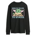 thumbnail image 1 of Star Wars - The Mandalorian Grogu The Way To Snacks - Men's Long Sleeve Graphic T-Shirt, 1 of 5