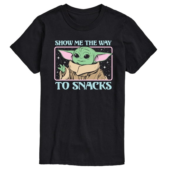 Star Wars - The Mandalorian Grogu The Way To Snacks - Men's Short Sleeve Graphic T-Shirt
