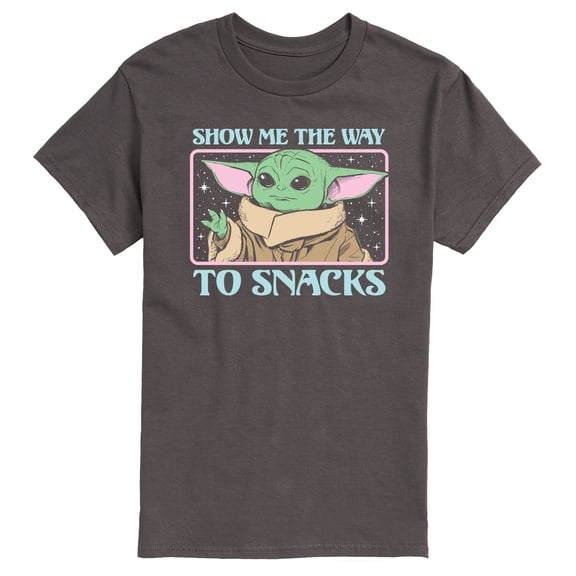 Star Wars - The Mandalorian Grogu The Way To Snacks - Men's Short Sleeve Graphic T-Shirt