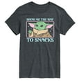 thumbnail image 1 of Star Wars - The Mandalorian Grogu The Way To Snacks - Men's Short Sleeve Graphic T-Shirt, 1 of 5