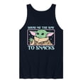 thumbnail image 1 of Star Wars - The Mandalorian Grogu The Way To Snacks - Men's Sleeveless Graphic Tank, 1 of 4