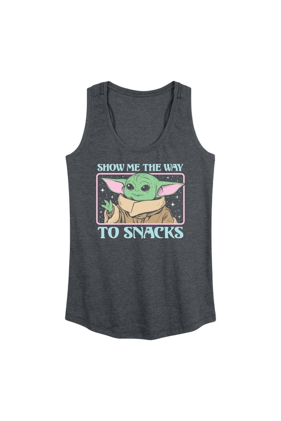 - The Mandalorian Grogu The Way To Snacks - Wo Men's Racerback Graphic Tank Top