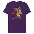 thumbnail image 1 of Star Wars The Mandalorian Grogu This is The Way Halloween - Short Sleeve Blended T-Shirt for Adults - Customized-Berry Snow Heather, 1 of 5