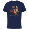 thumbnail image 1 of Star Wars The Mandalorian Grogu This is The Way Halloween - Short Sleeve Cotton T-Shirt for Adults - Customized-Athletic Navy, 1 of 5