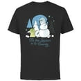thumbnail image 1 of Star Wars The Mandalorian Grogu Tis the Season Holiday Standard - Short Sleeve Cotton T-Shirt for Adults - Customized-Black, 1 of 5