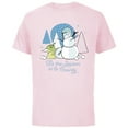 thumbnail image 1 of Star Wars The Mandalorian Grogu Tis the Season Holiday Standard - Short Sleeve Cotton T-Shirt for Adults - Customized-Soft Pink, 1 of 5